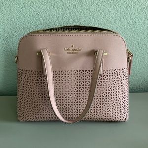 Kate Spade Cedar Street Perforated Maise Satchel / Pink